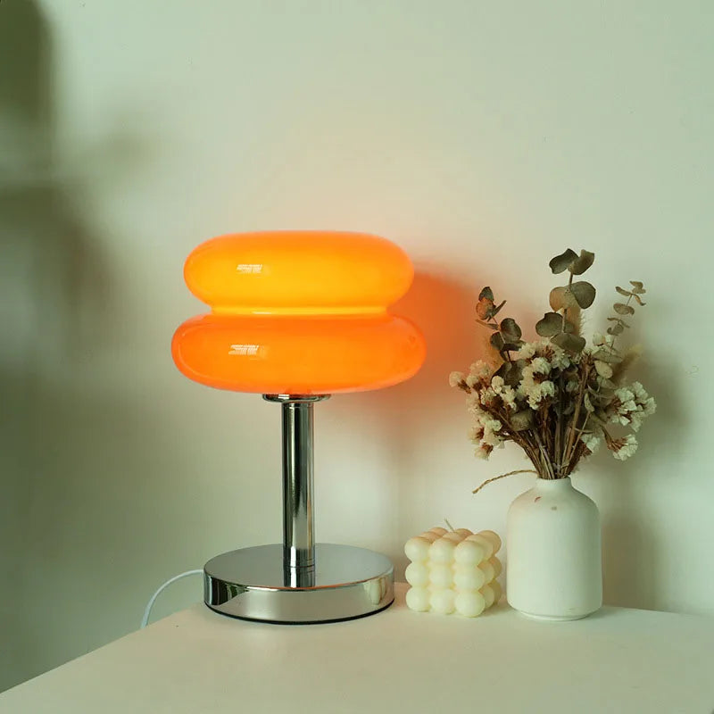 Macaron Retro Table Lamp Bedroom Bedside Decor.