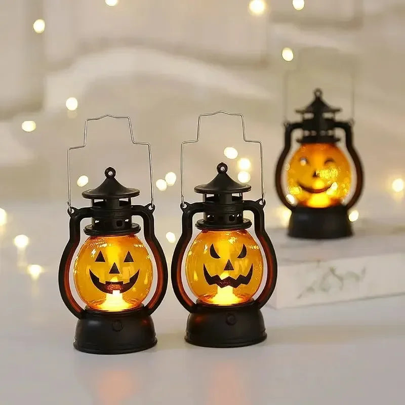 Halloween Pumpkin Ghost Face Lamp Skull Light LED Decoration.