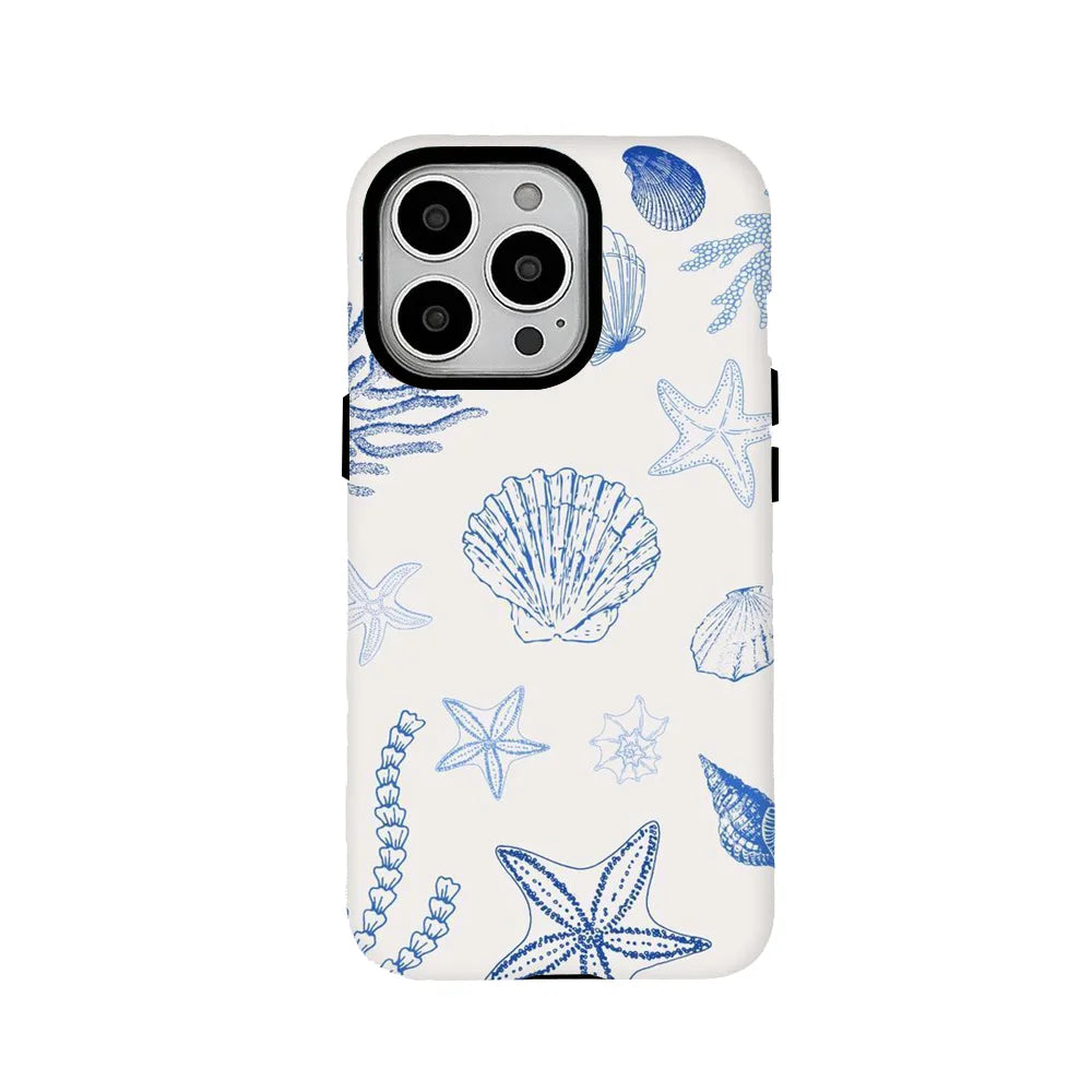 Mediterranean style phone case film shell for iPhone.