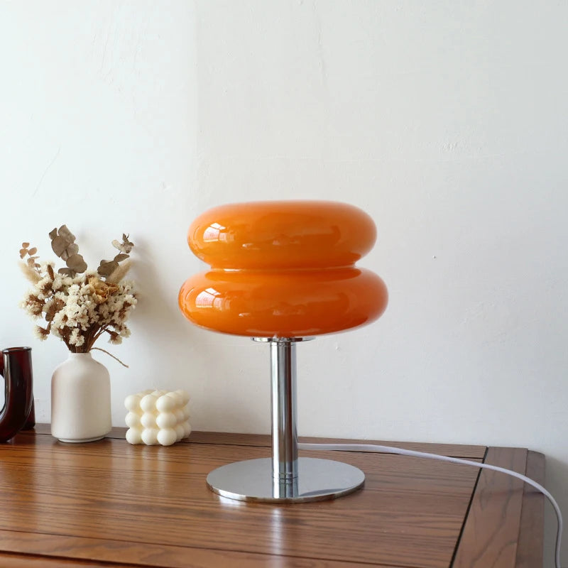 Macaron Retro Table Lamp Bedroom Bedside Decor.