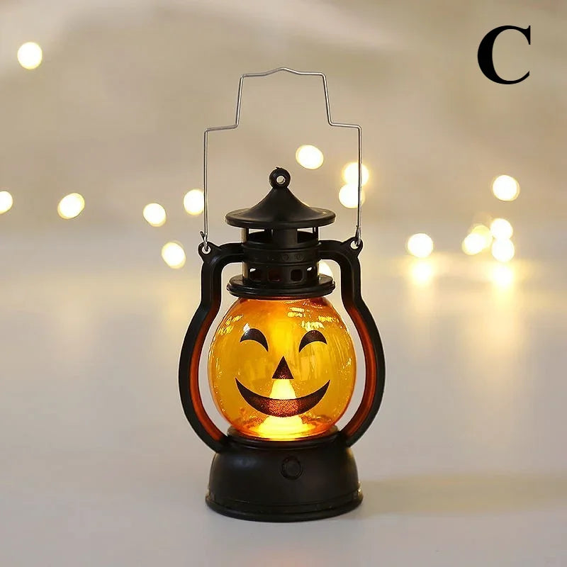 Halloween Pumpkin Ghost Face Lamp Skull Light LED Decoration.