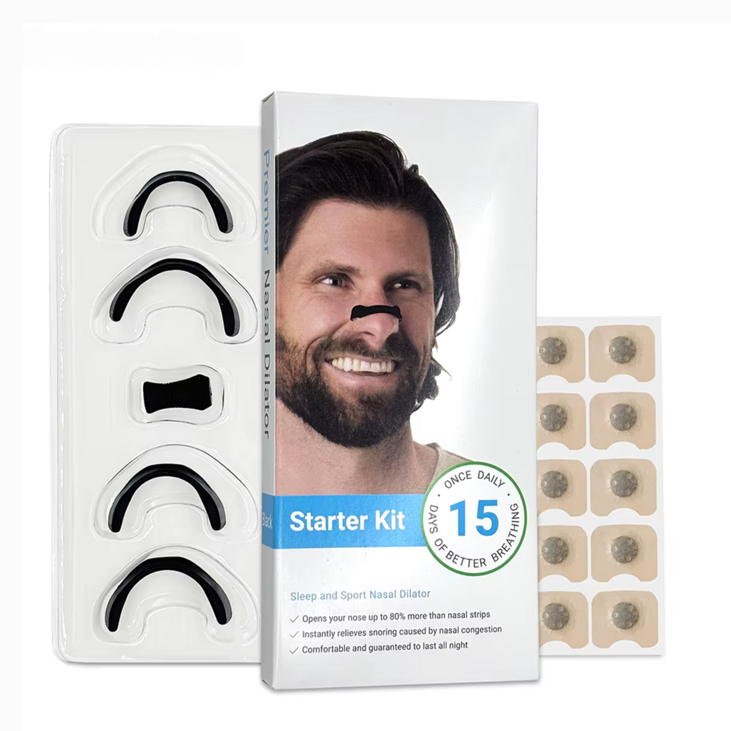 Magnetic nose strips, anti snoring nose clip.