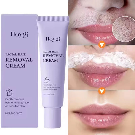 Crème dépilatoire pour le visage à l'huile de rasage douce et hydratante Smooth Skin