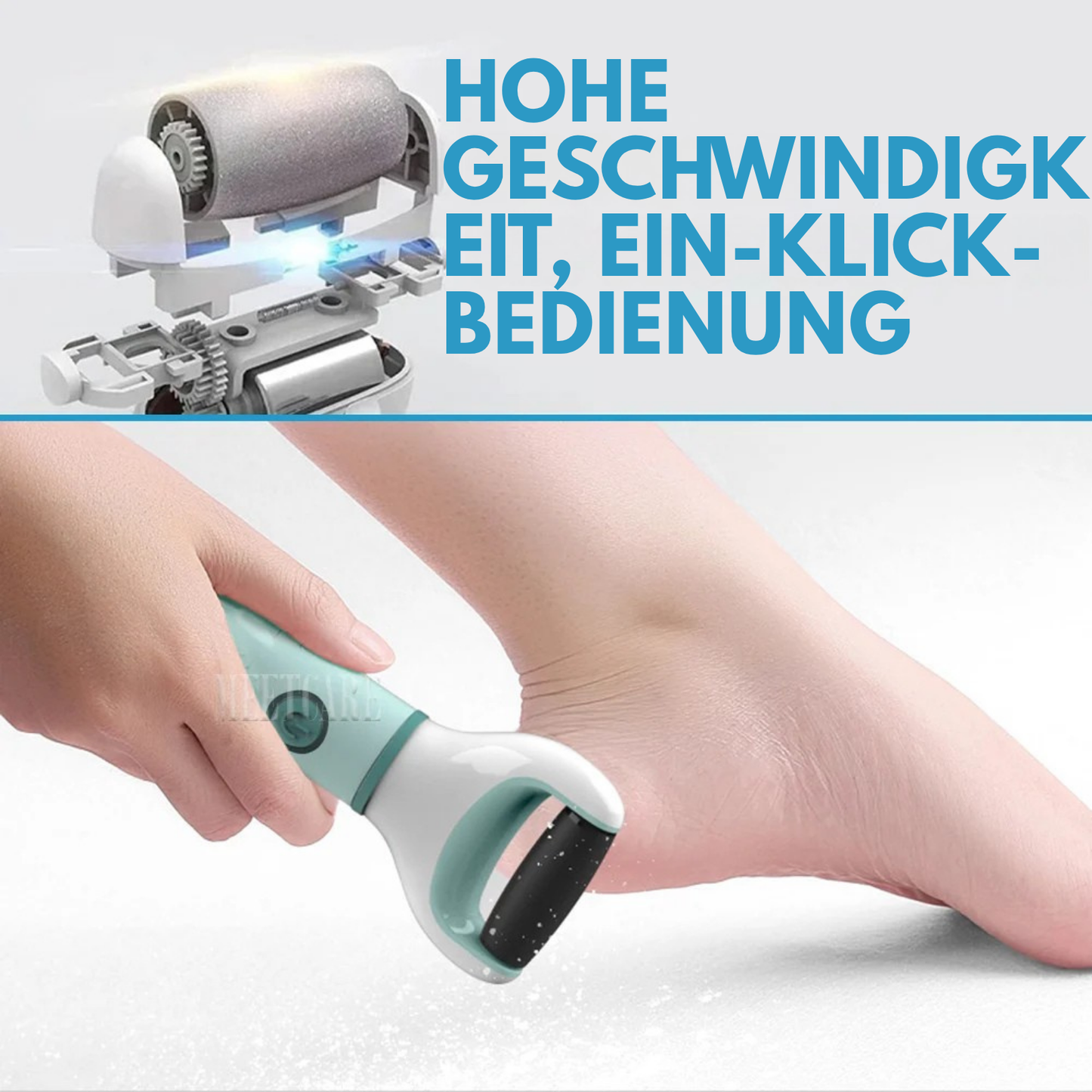 Ponceuse électrique pour les pieds, pour éliminer les peaux mortes, les callosités, les peaux craquelées.