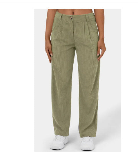 Neue Damen Hose Causal Frühling Herbst High Waist Pantalones.