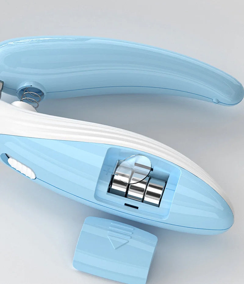 Pet nail clippers with electric LED light.