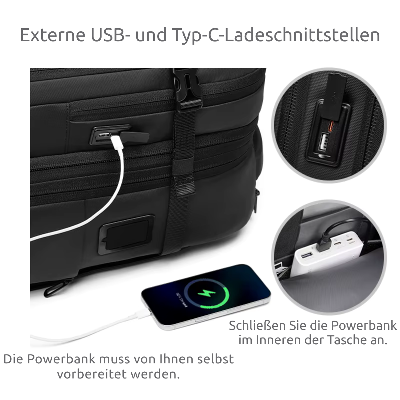 Vacuum compression luggage trolley backpack.