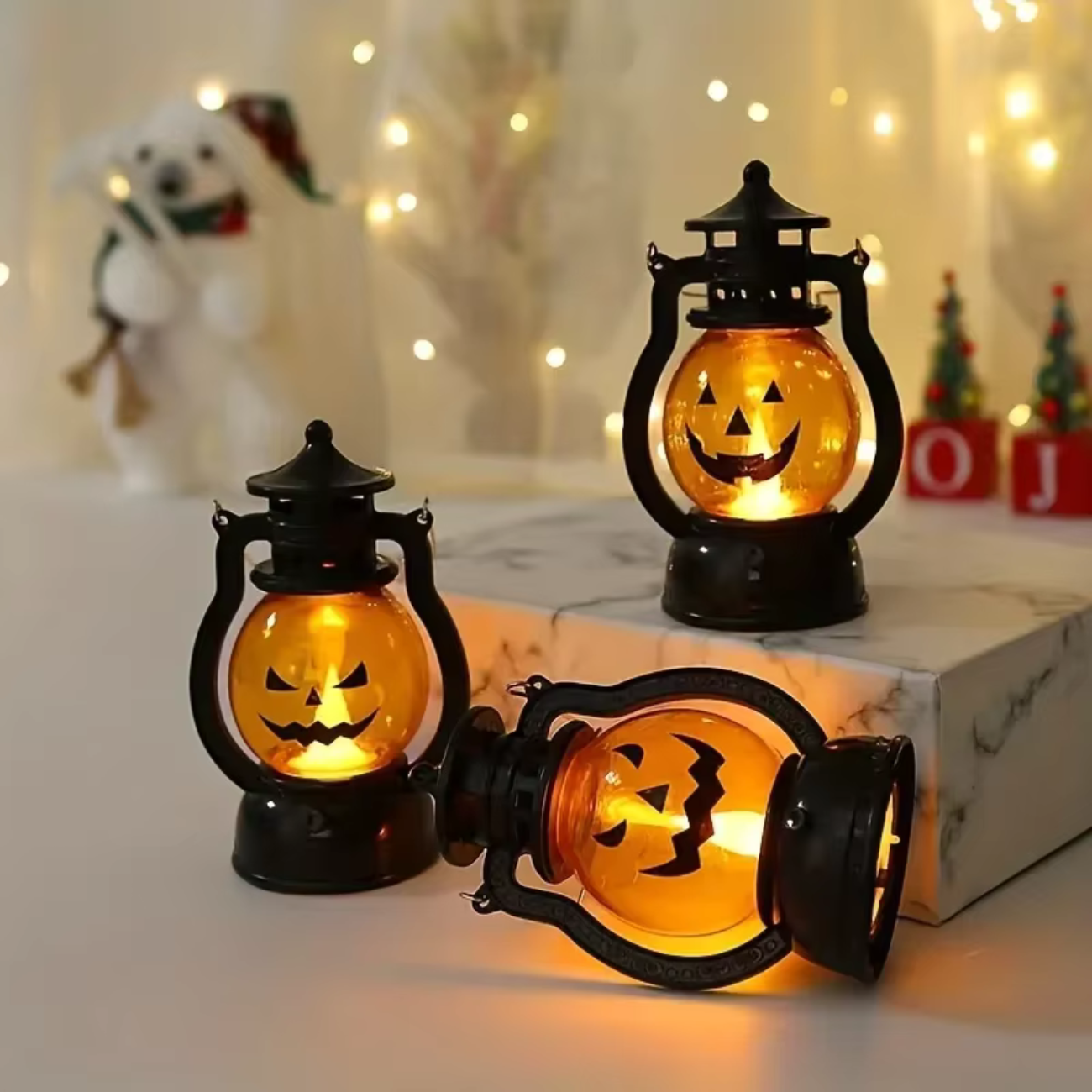 Halloween Pumpkin Ghost Face Lamp Skull Light LED Decoration.