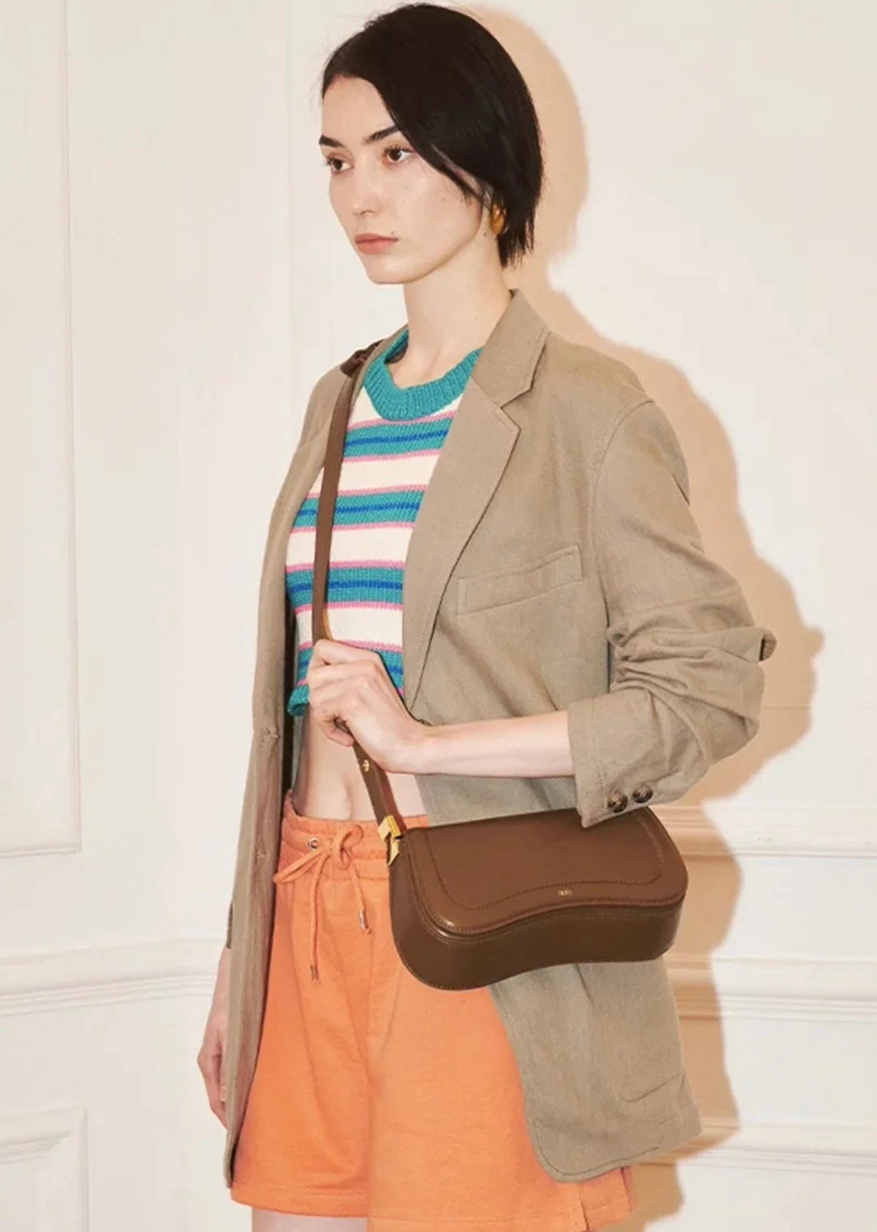 New French style handbag, single shoulder underarm for women.