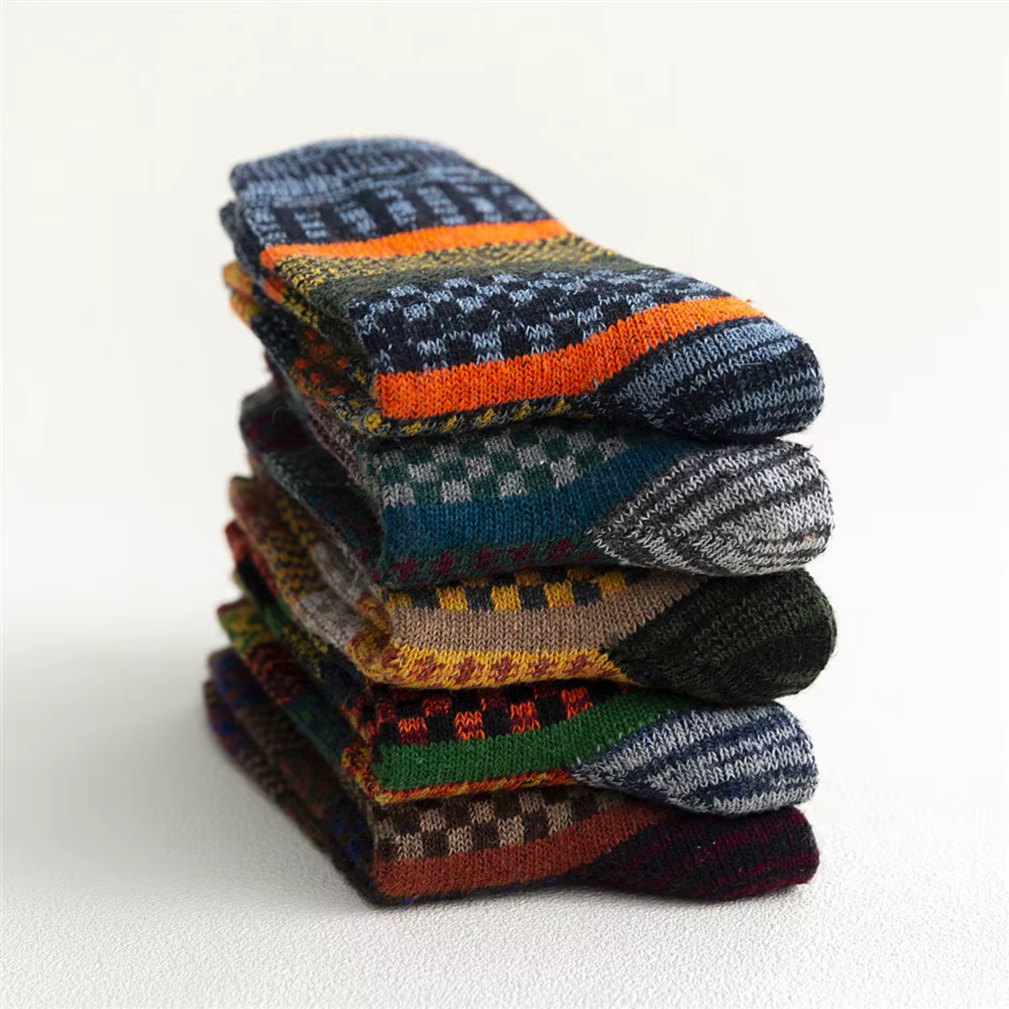 5 Paar Winter Herren, Damen socken verdicken Schafwolle.